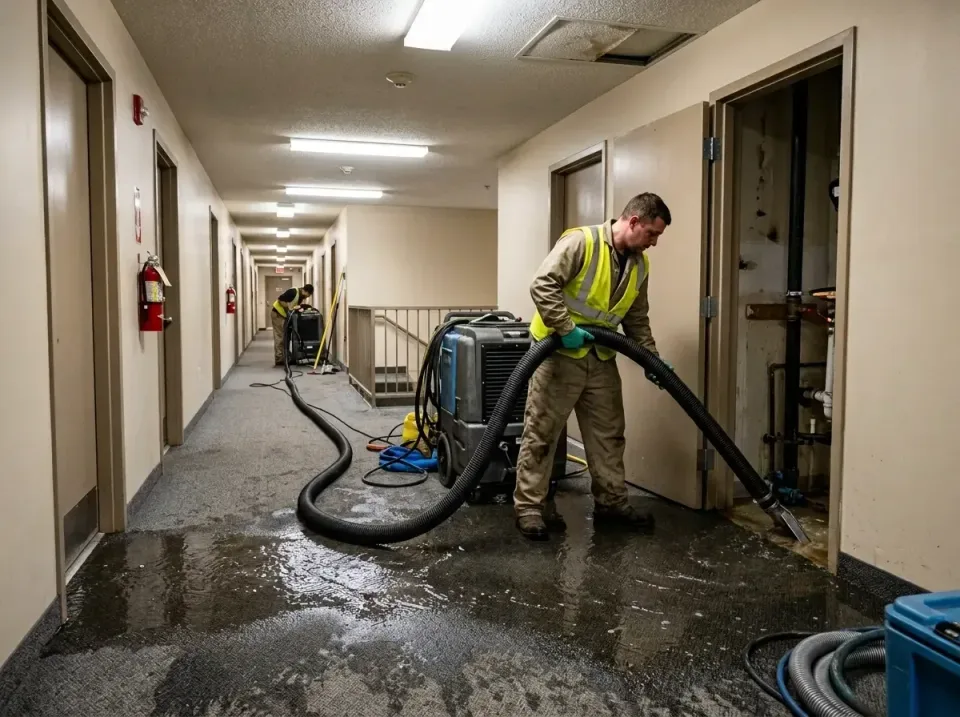 multi-unit-apartment-hallway-f-005 — frequently asked questions, Emergency Burst Pipe Water Extraction & Removal in Mount Ho…